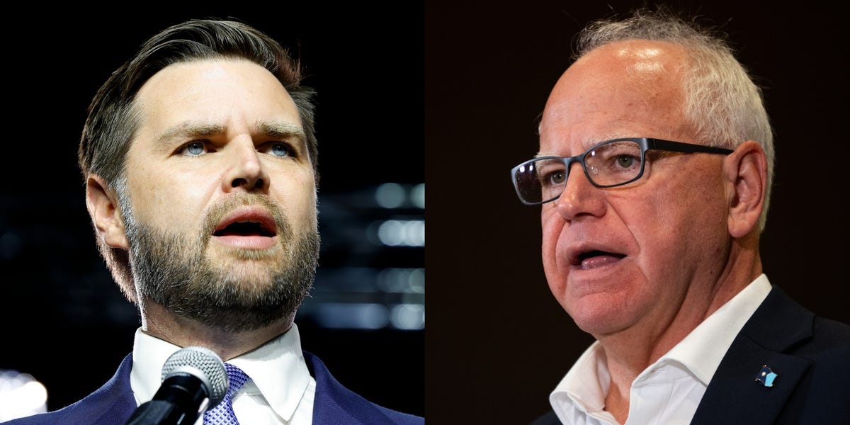 JD Vance called Tim Walz a 'San Francisco-style liberal.' Walz visited the city for the first time last month, while Vance lived there for years.