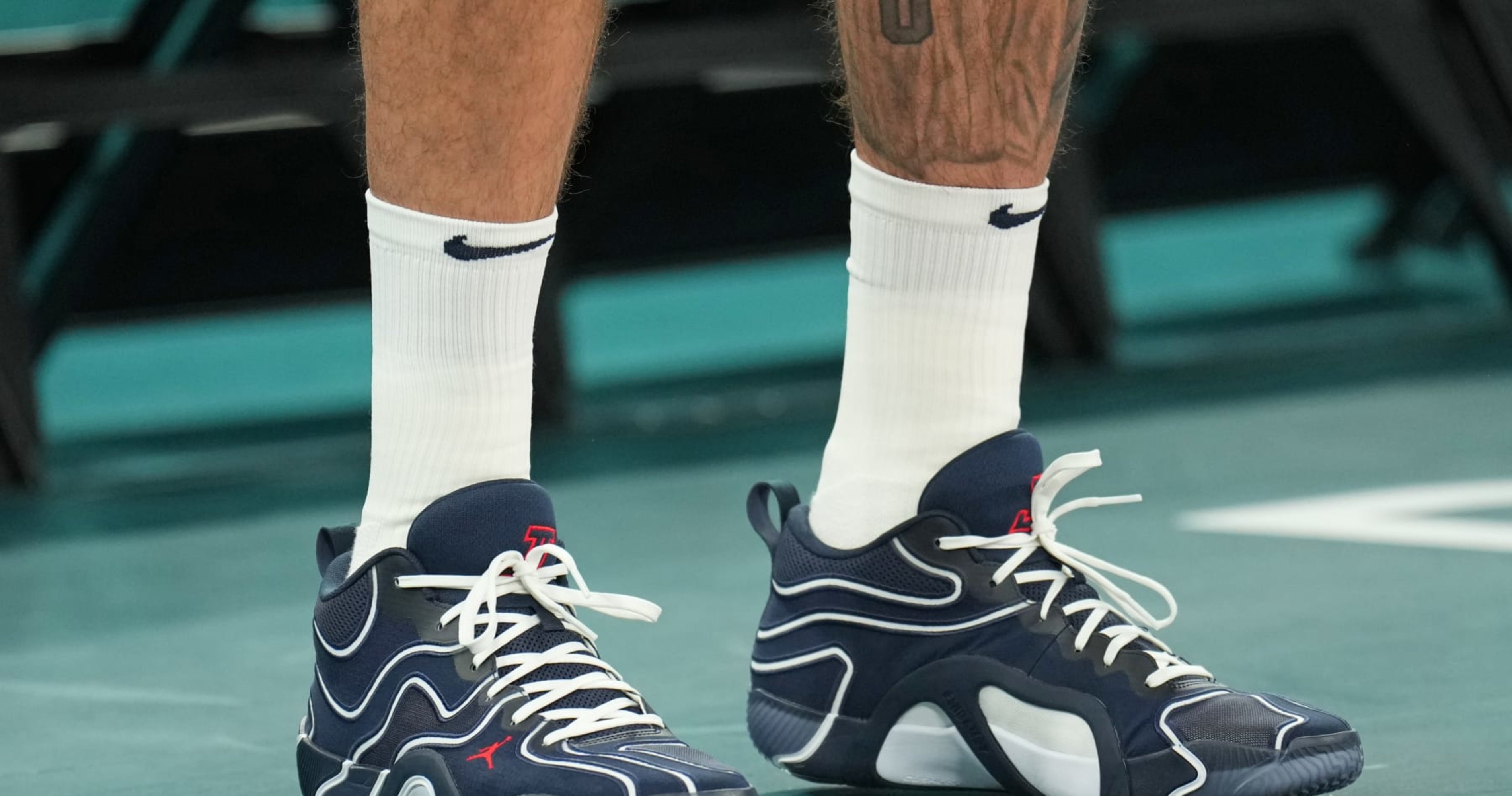 Photo: Celtics' Jayson Tatum Debuts Jordan Tatum 3 Sneaker in Team USA Olympic Game