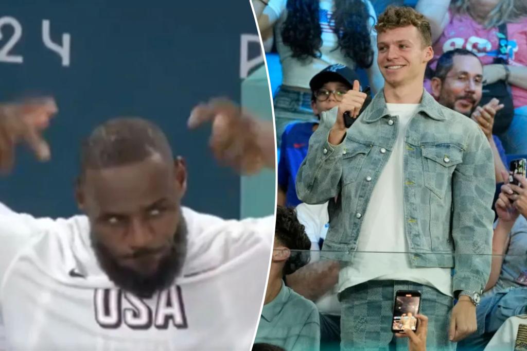 LeBron James mistakenly thinks crowd is cheering for him at Olympics