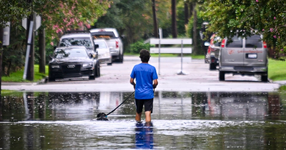 Tropical Storm Debby churns over the Atlantic before making second landfall on East Coast