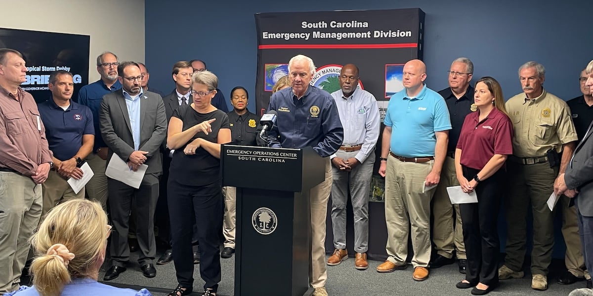 Gov. Henry McMaster provides update on state’s response to Tropical Storm Debby