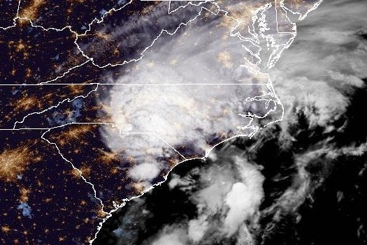 Tropical Storm Debby makes 2nd landfall in South Carolina