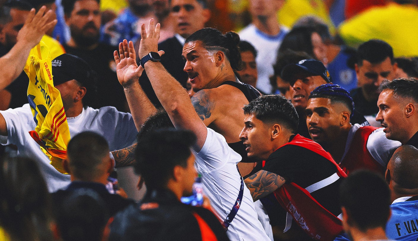 Copa América: Uruguay players fight fans in stands after 1-0 loss to Colombia