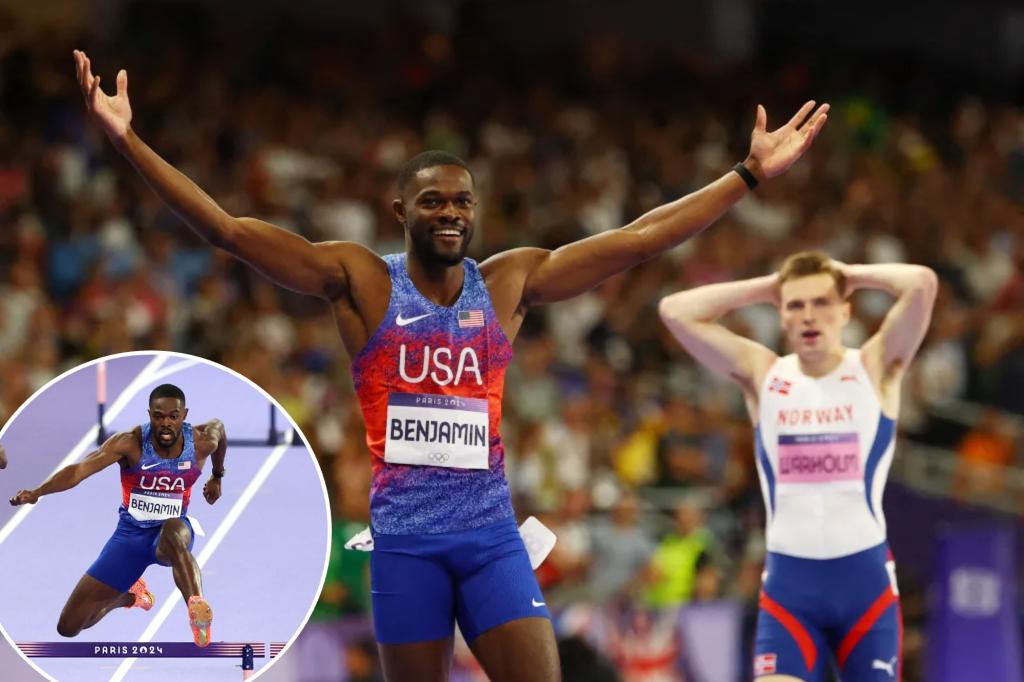 New York native Rai Benjamin breaks through for first Olympic gold