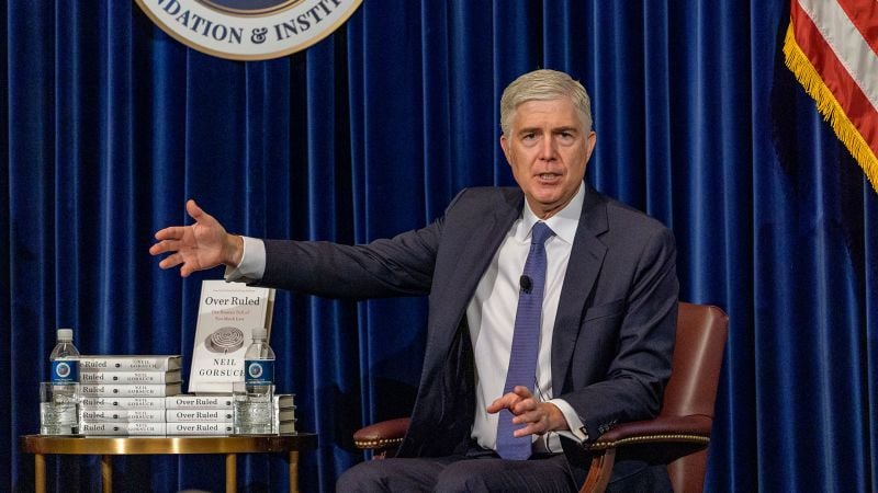 Supreme Court Justice Gorsuch questions overcriminalization during book tour at presidential libraries