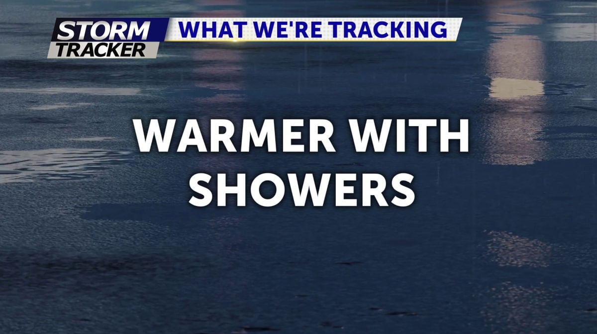 Warmer weekend with showers