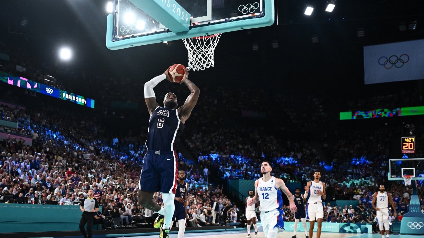 The U.S. men's basketball team topples France to win its fifth straight Olympic gold