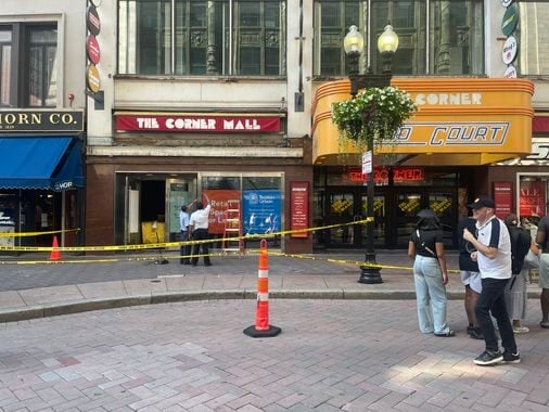 Pedestrian injured in falling debris from sign in Downtown Crossing