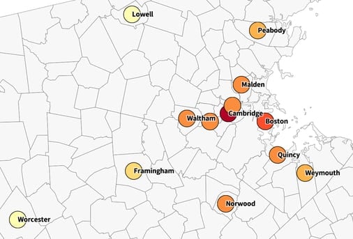 Greater Boston apartments rent price tracker