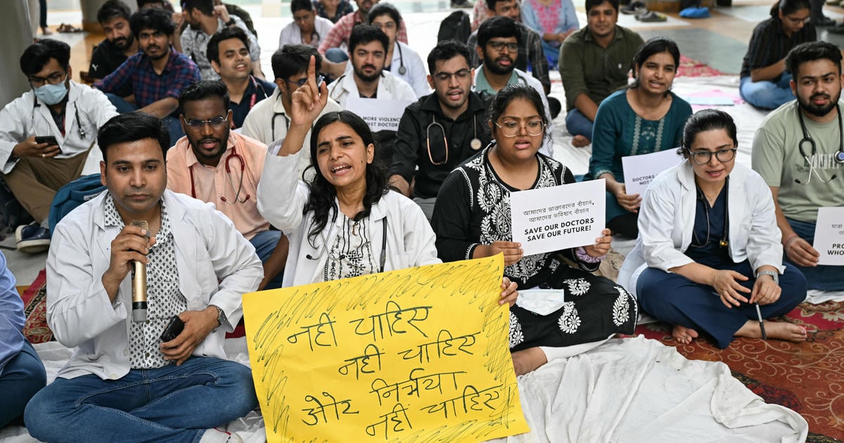 Rape and murder of medic triggers strike by doctors at government hospitals in India