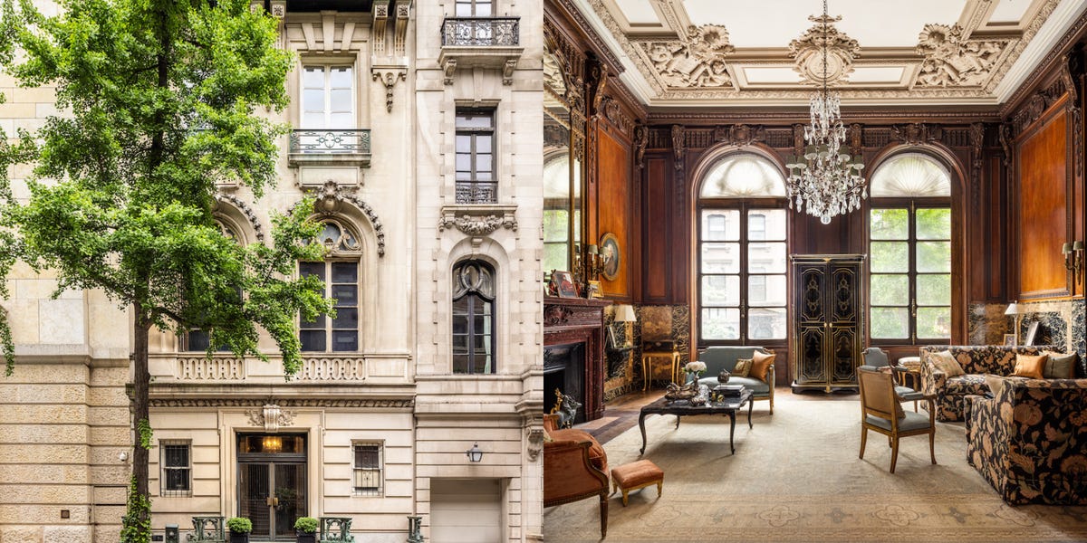 One of New York City's last surviving Gilded Age mansions is for sale for $65 million — see inside the historic home