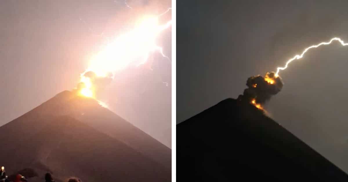 Breathtaking Videos Capture Lightning Striking an Erupting Volcano in Guatemala