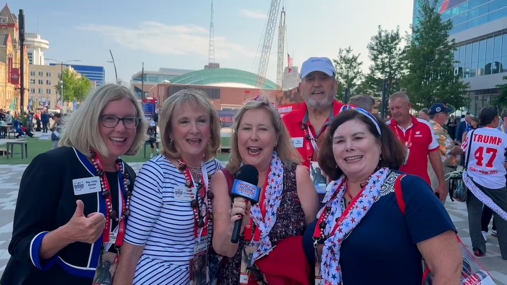 WATCH: RNC delegates react to Trump announcing Vance as VP