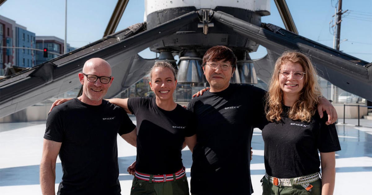 SpaceX to launch bitcoin entrepreneur and three crewmates on flight around Earth's poles