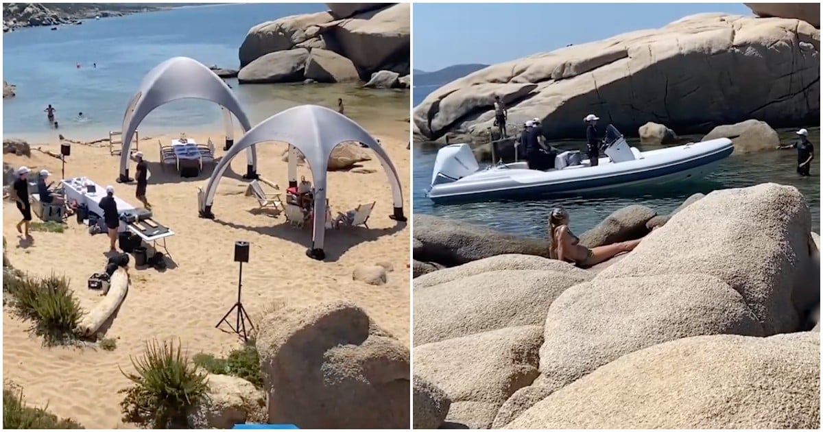 Sardegna, festa privata nella spiaggia protetta. La denuncia del comitato: “Gommoni a motore acceso tra i bagnanti, musica e gazebo”