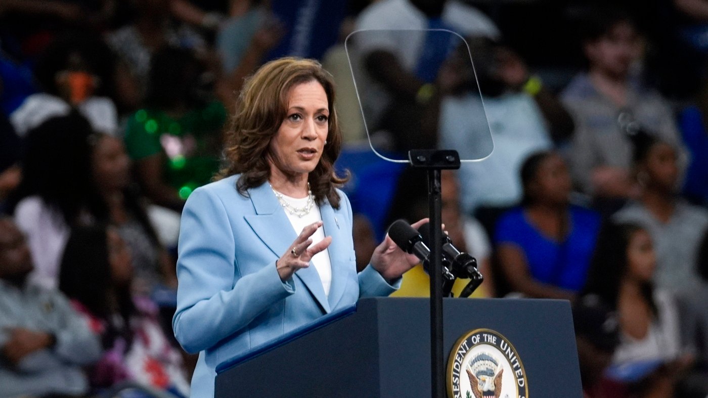 A Virginia man has been arrested for allegedly threatening to kill Kamala Harris