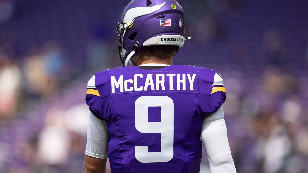 McCarthy to miss Vikings' night practice with knee soreness