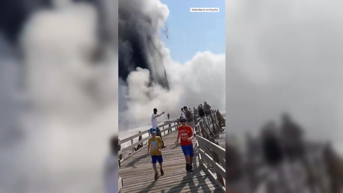 Boden im Yellowstone-Nationalpark explodiert – Touristen müssen vor Geysir flüchten