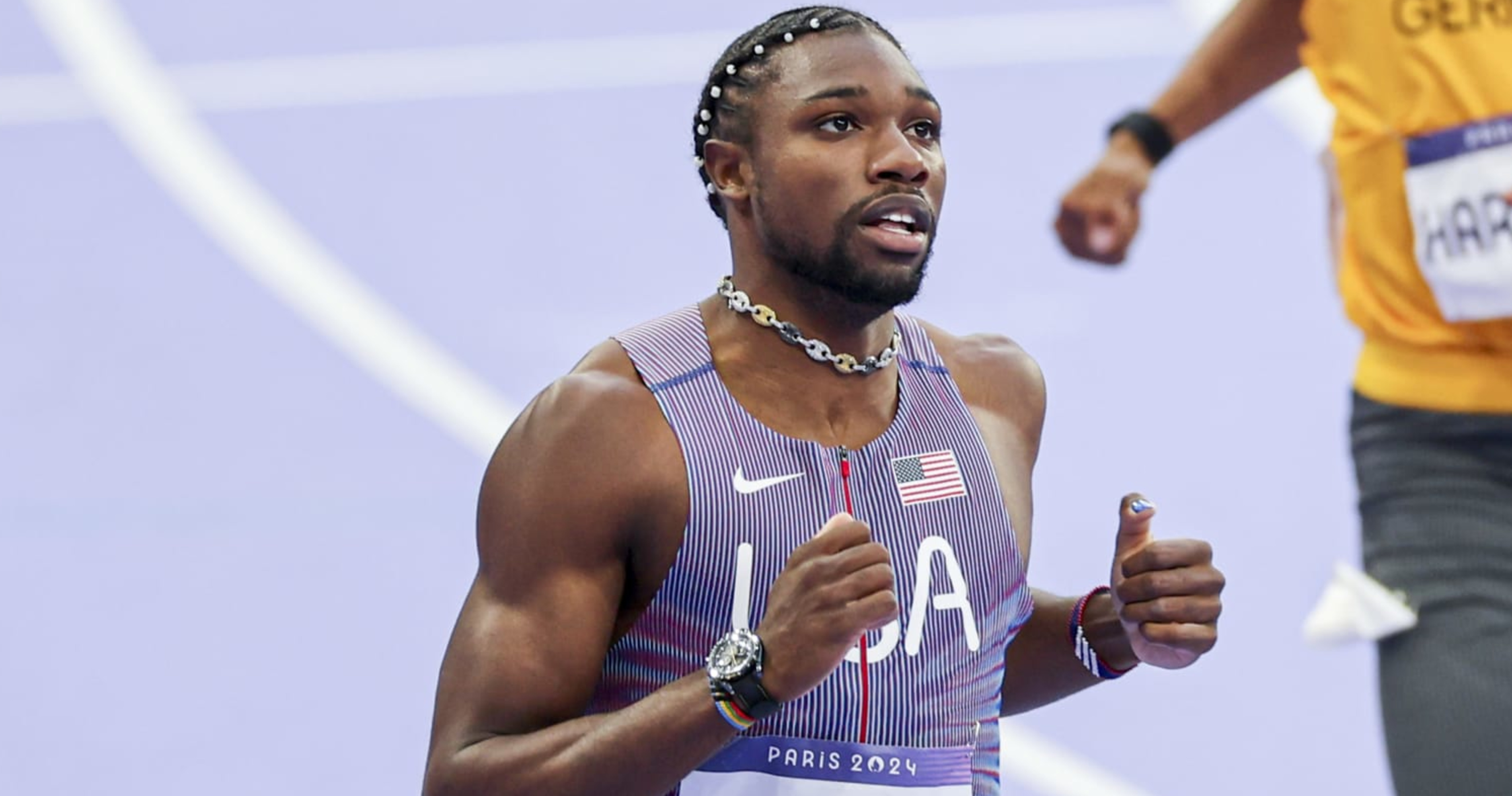 Noah Lyles Wins Bronze Medal During Men's 200m at 2024 Olympics