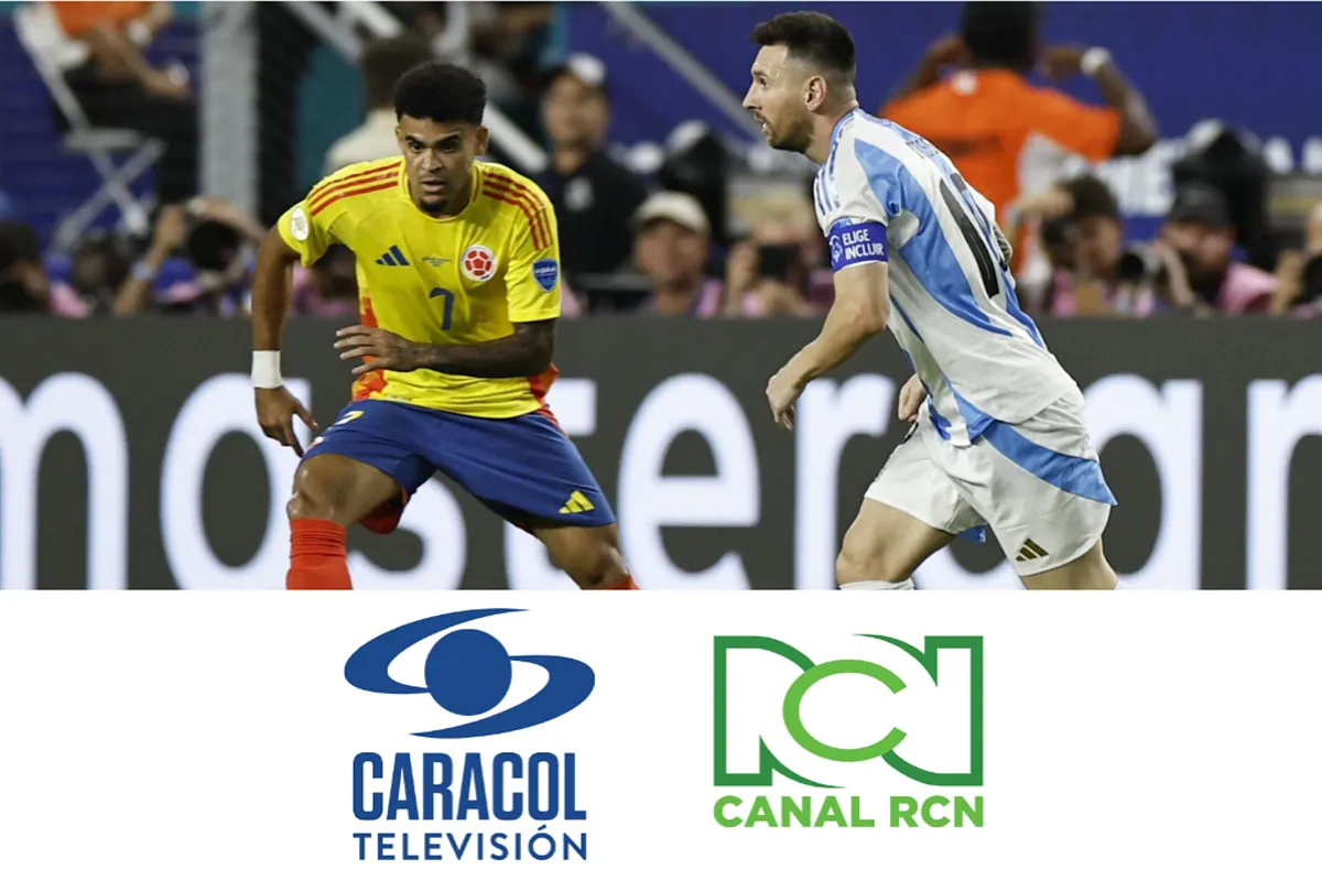 Sorpresivo rating de Caracol TV y Canal RCN en Colombia vs. Argentina por la final de Copa América 2024