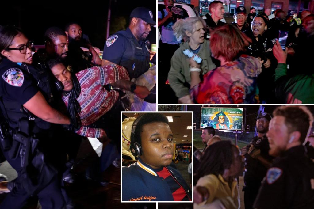 Ferguson police chief slams BLM protesters after cop critically injured on 10th anniversary of Michael Brown's death