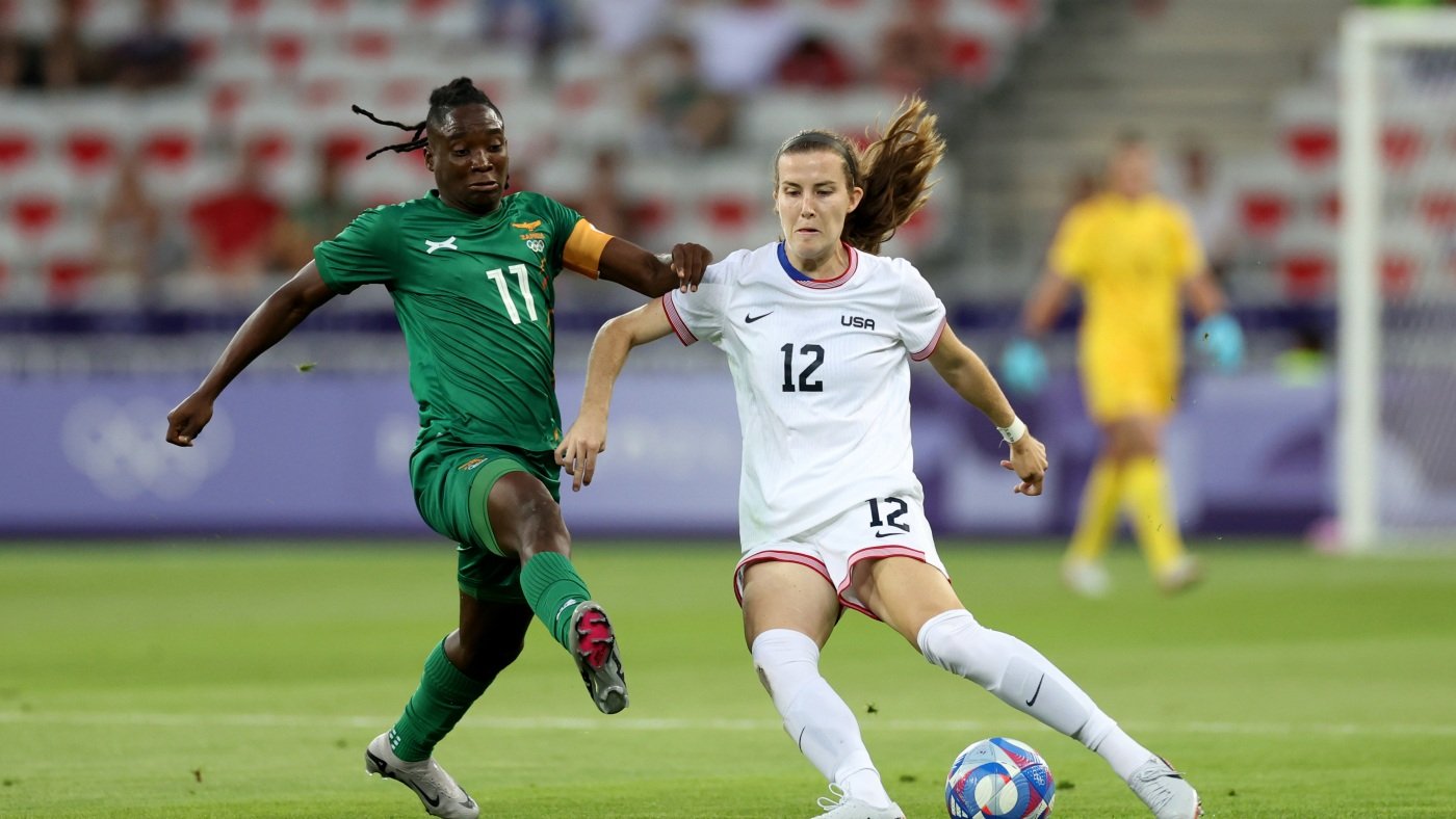 The U.S. Women's soccer team opened the Paris Olympics with an easy win over Zambia