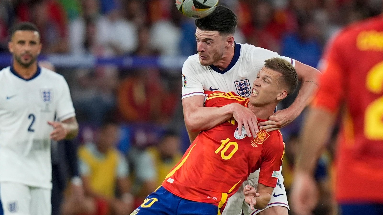 Spain beats England 2-1 to win record fourth European Championship title