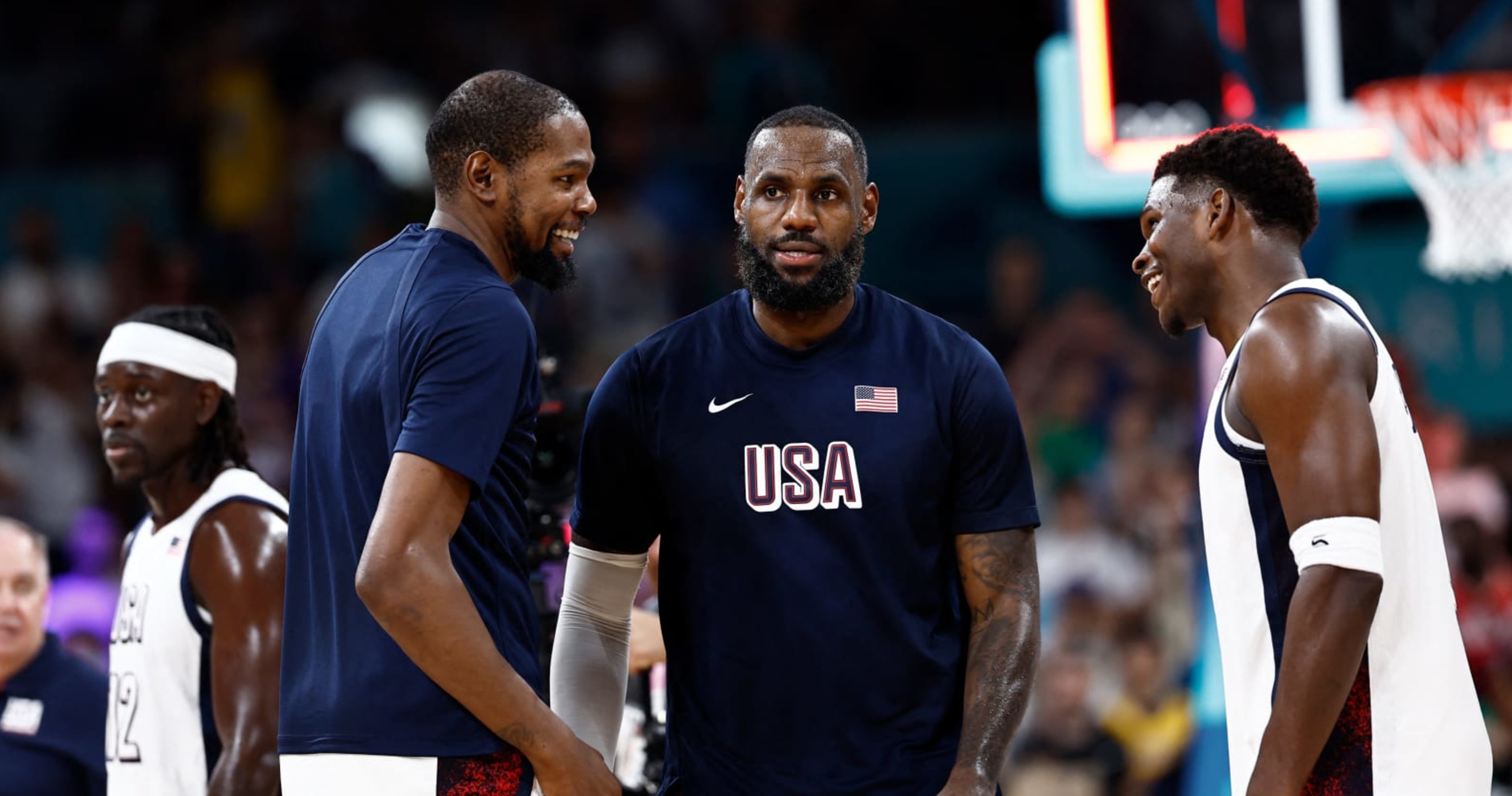 Anthony Edwards Calls LeBron James, Kevin Durant 'Best People' amid USA Olympic Run