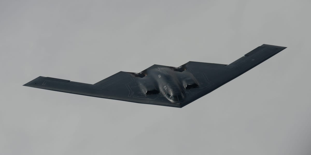 A US Air Force B-2 stealth bomber helped sink an old warship in the Pacific with new anti-ship QUICKSINK bombs