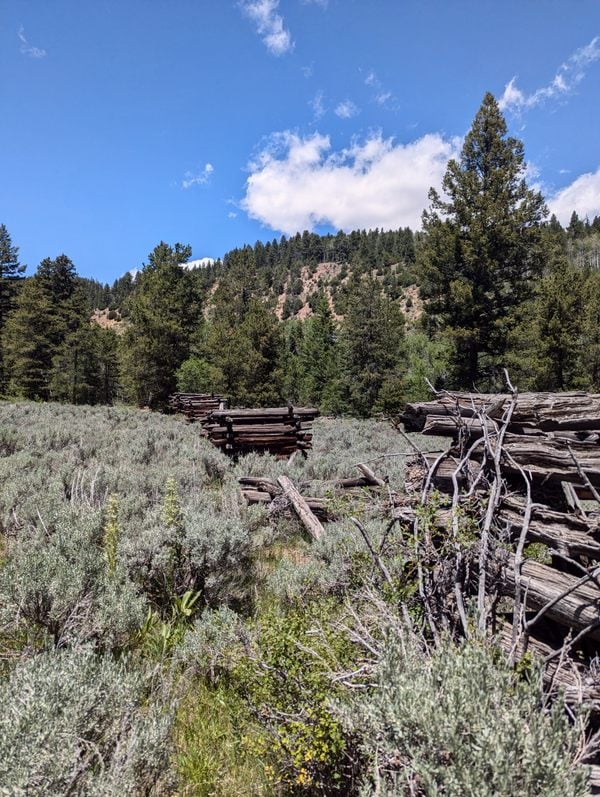 Dry Fork Flume Site in Naples, Utah