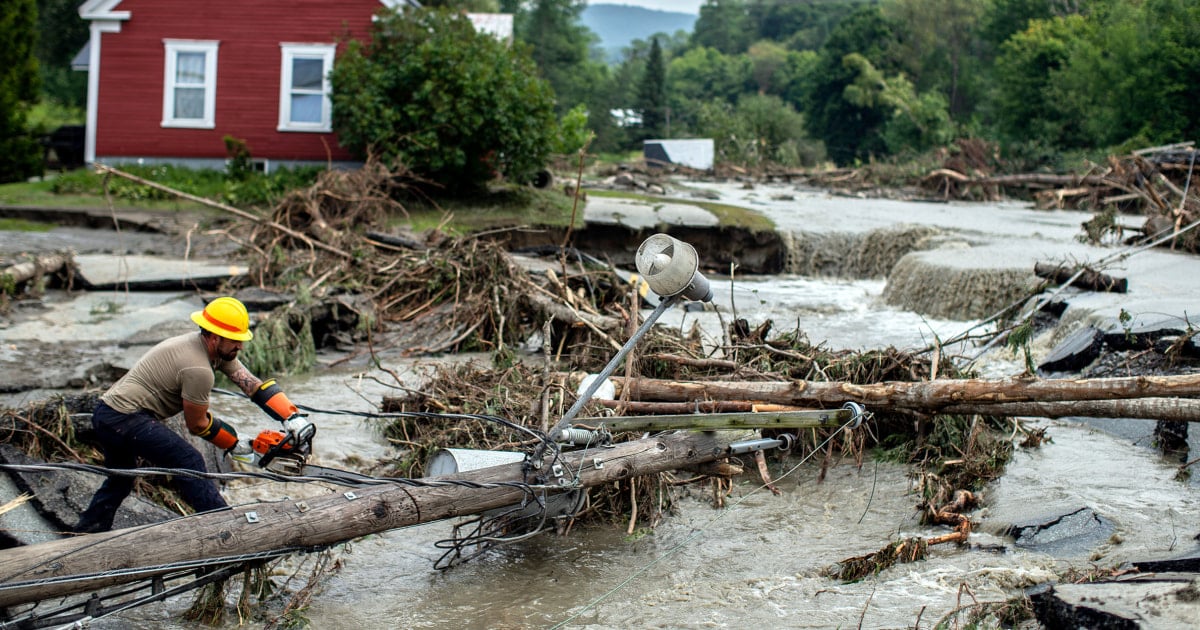 Heavy rainfall hammers Vermont, leading to road closures and flooding