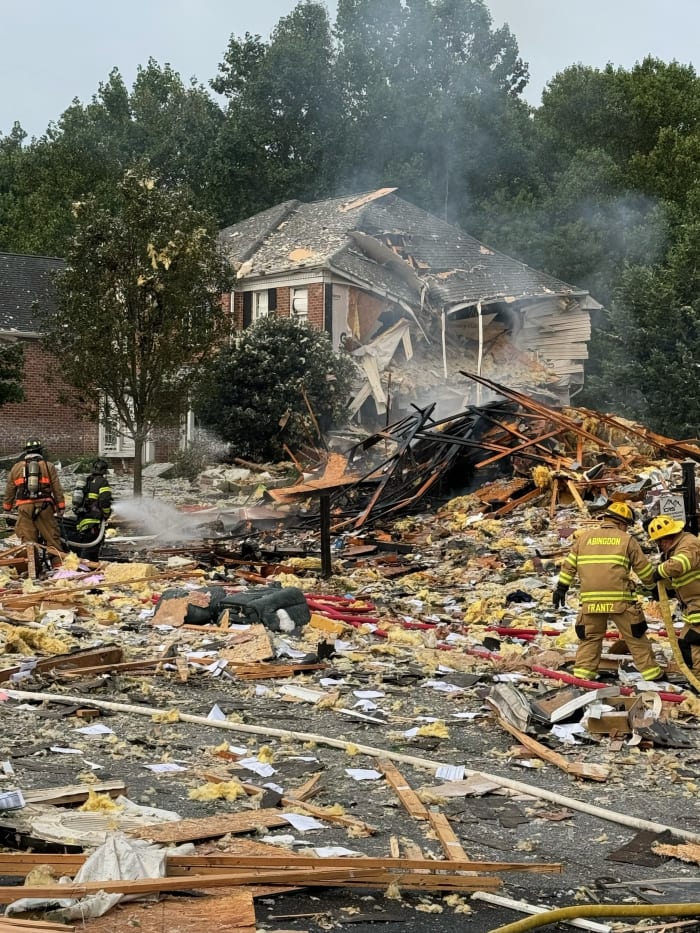 Maryland house leveled after apparent blast, at least 1 person found dead