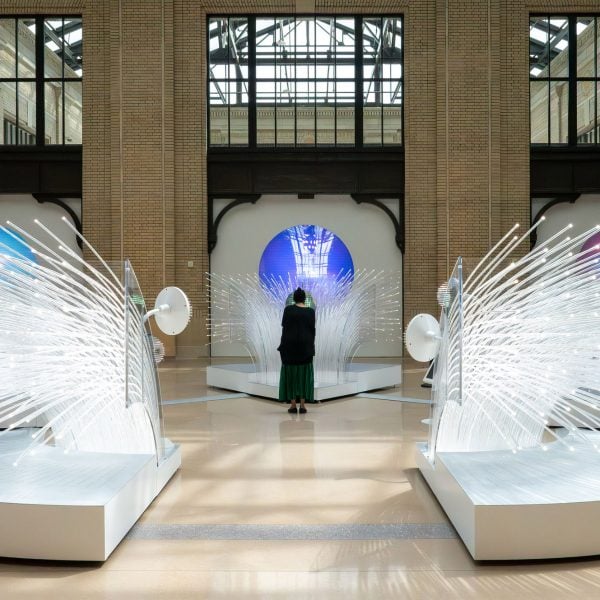 Suchi Reddy installs voice-to-colour AI sculpture in Michigan Central