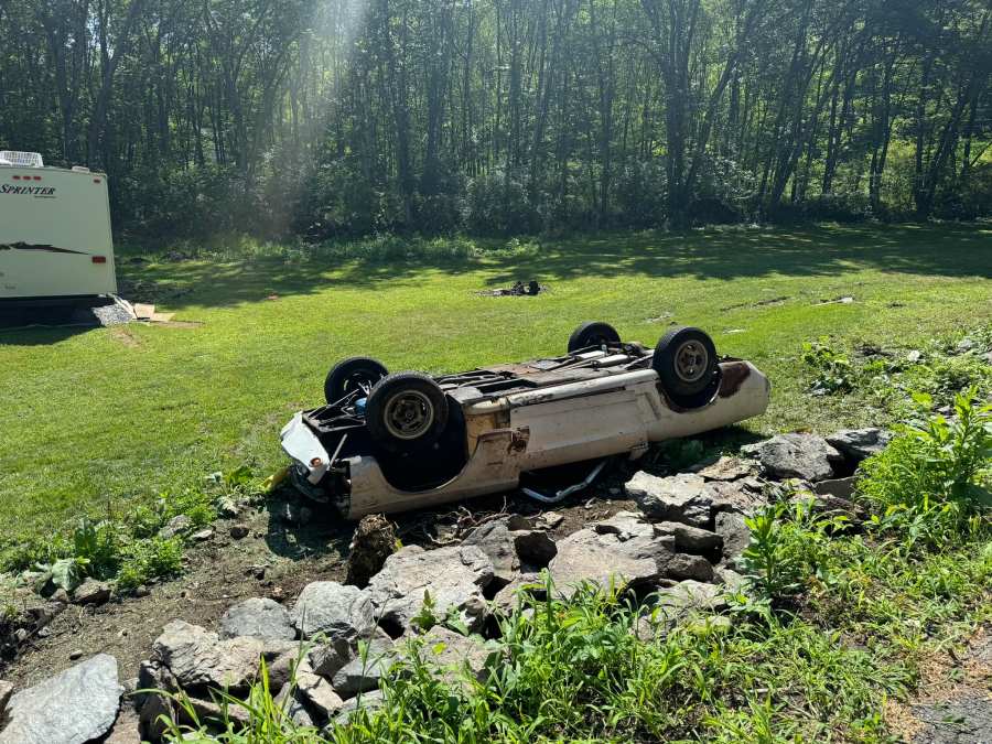 60-year-old dead after convertible flips during Preston crash