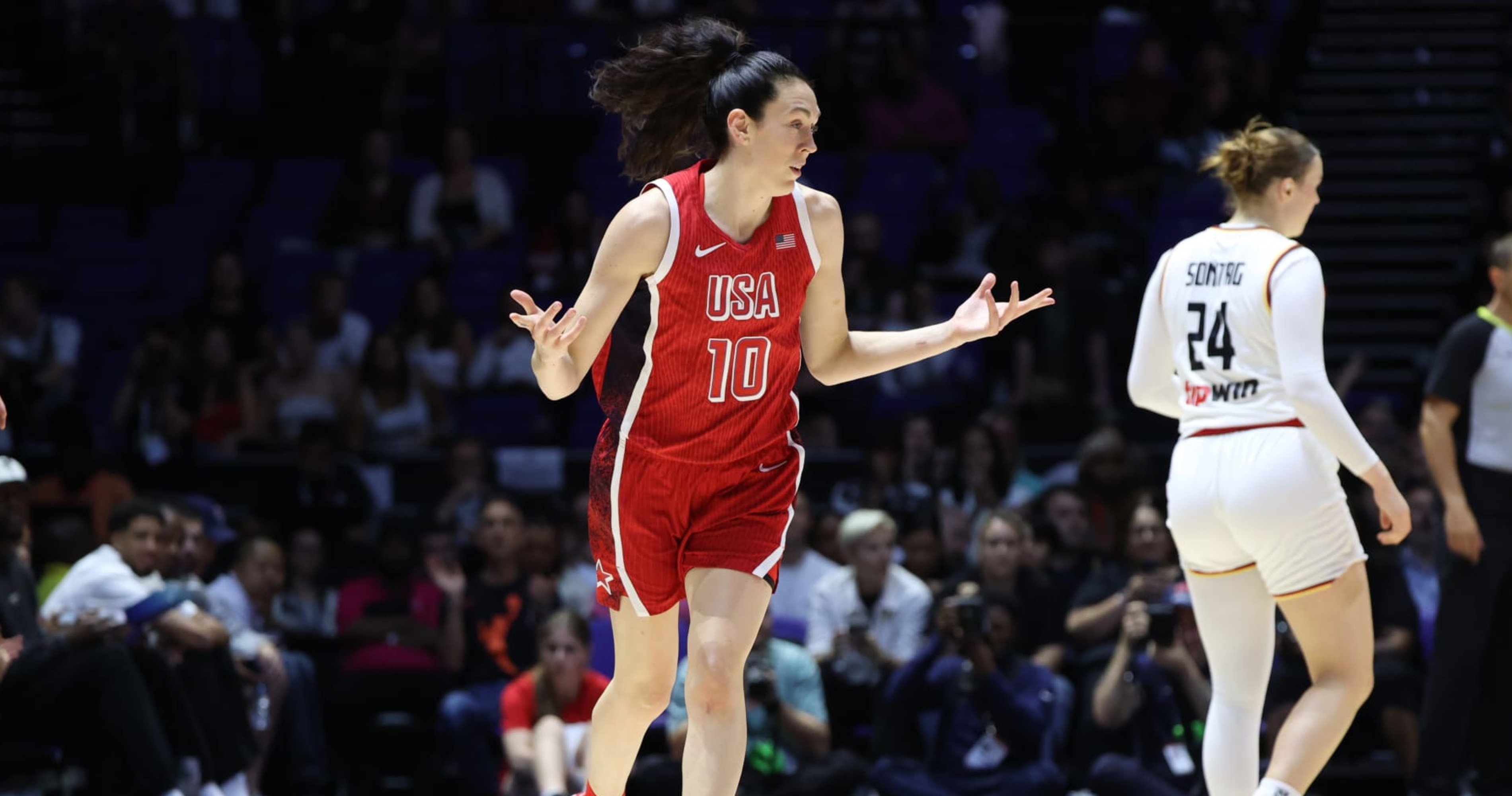 A'ja Wilson, Breanna Stewart Impress Fans as Team USA Wins Olympic Tuneup vs. Germany