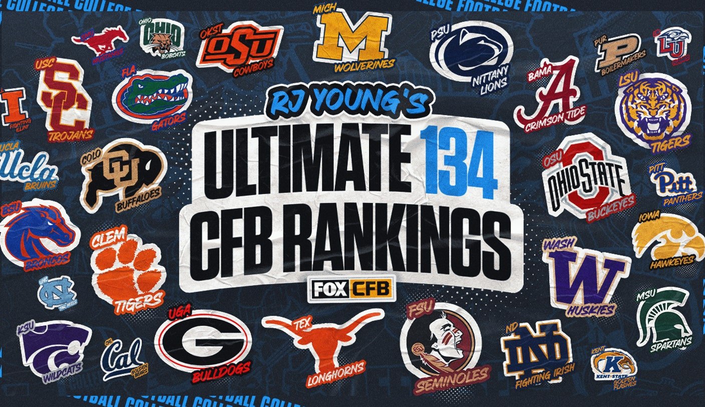 2024 college football rankings: RJ Young's Ultimate 134