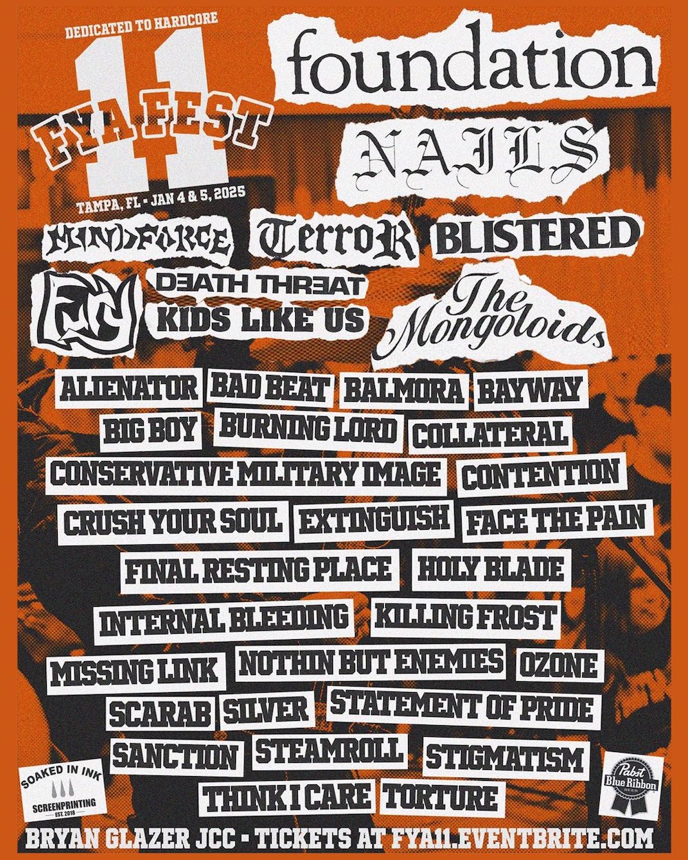 FYA Fest 2025 Lineup Has Reunions From Foundation, The Mongoloids, Kids Like Us, & Blistered