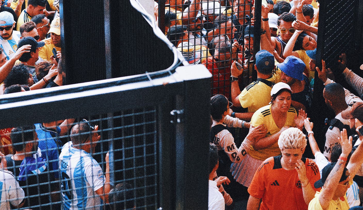 Fans breach security gates at Hard Rock Stadium ahead of Copa América final between Argentina, Colombia