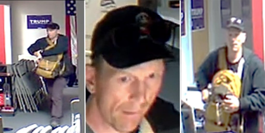 Trump campaign office break-in sparks suspect search in Virginia