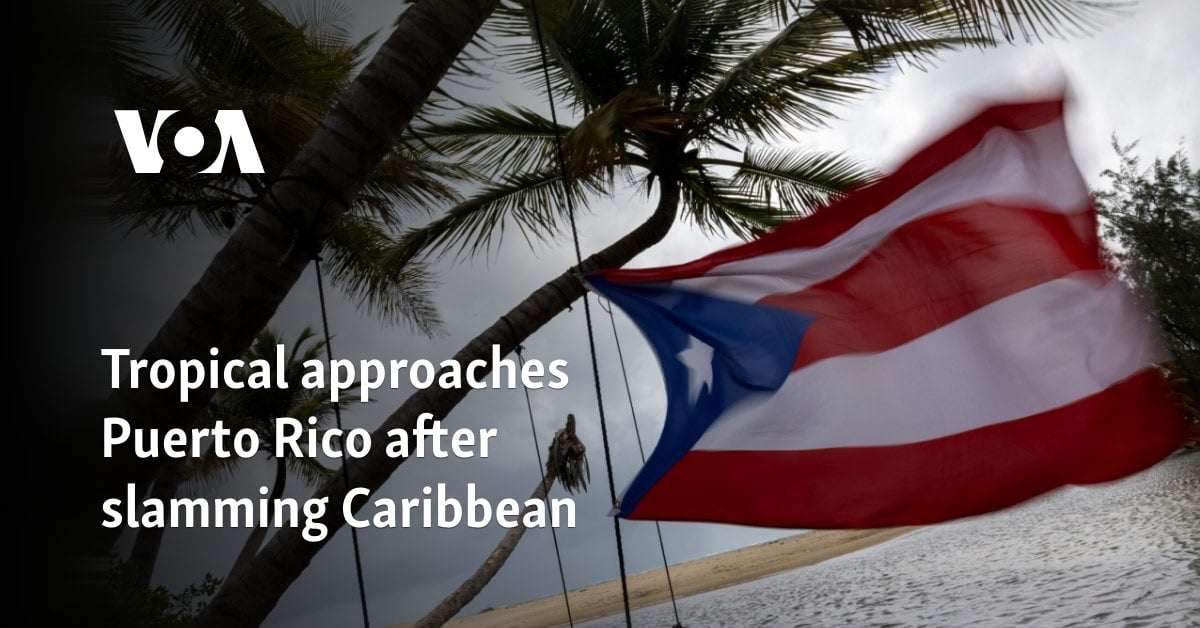 Tropical storm approaches Puerto Rico after slamming Caribbean