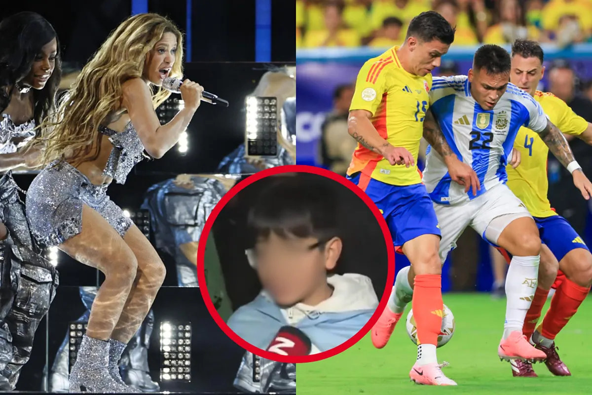 "Concierto de mier...": Niño argentino insulta el show de Shakira en la final de Copa América