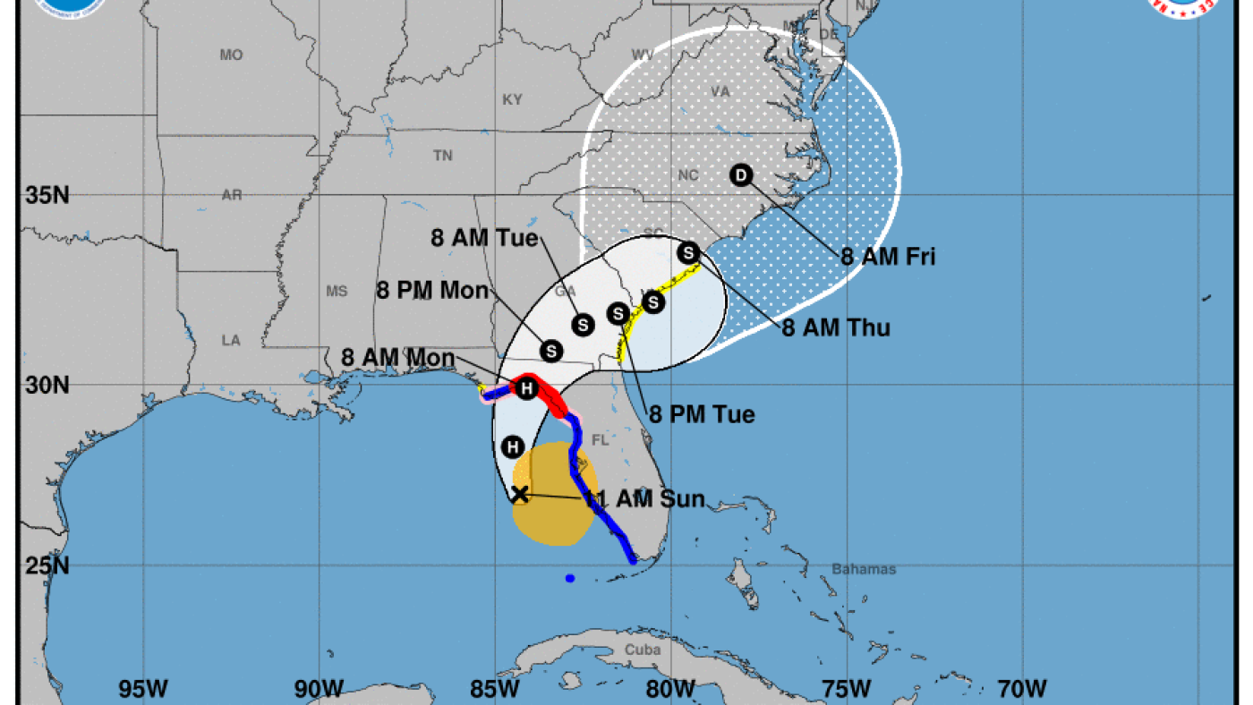 Hurricane Debby approaches Florida as it brings heavy rain across the Southeast