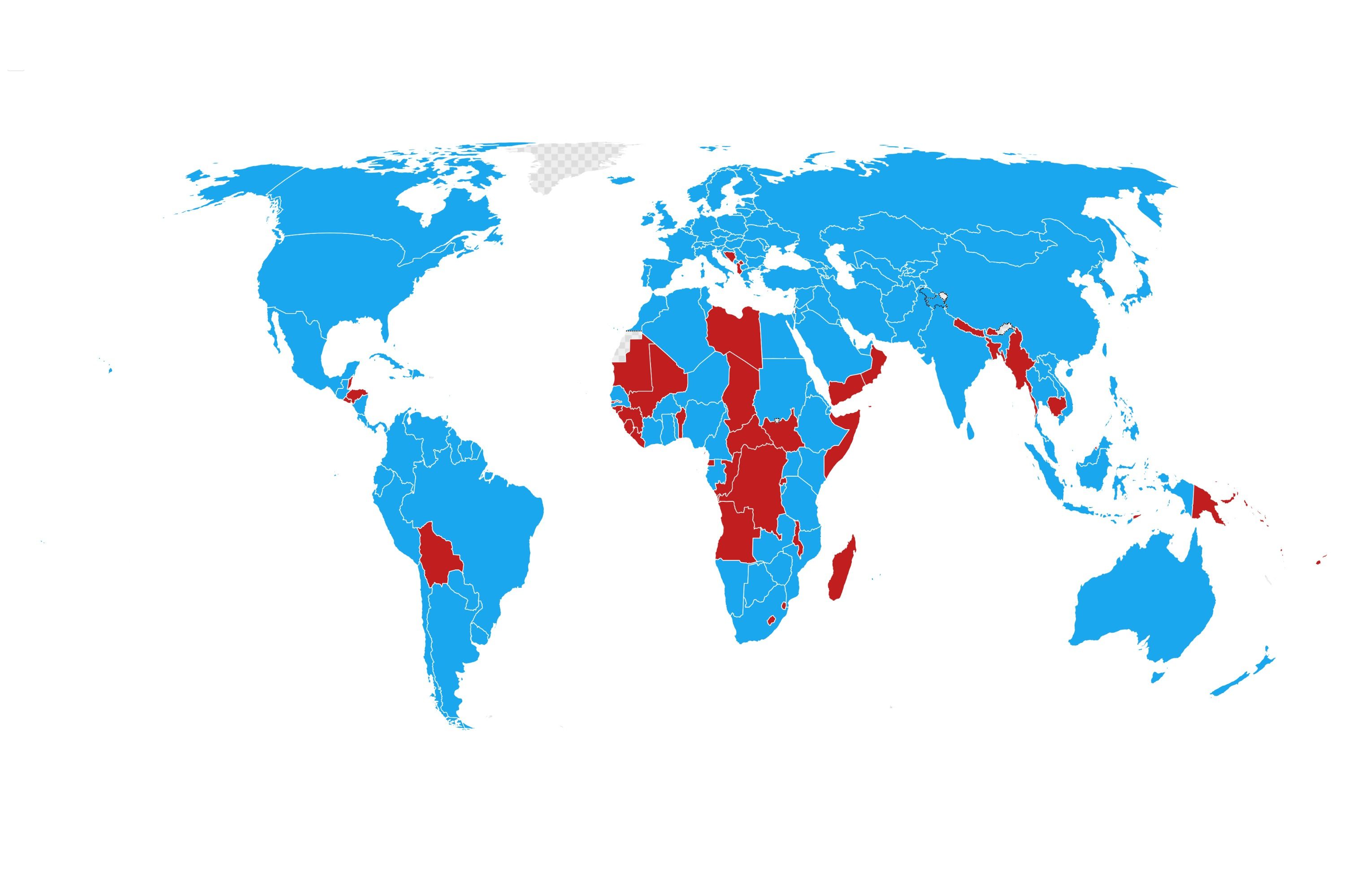 Map Shows Countries That Have Never Won An Olympic Medal