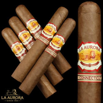 La Aurora Connecticut 1987 Toro 5-Cigars for $20 + free shipping