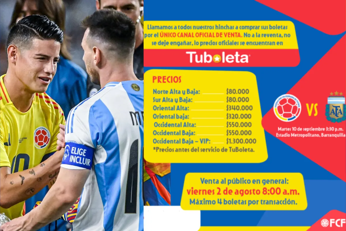 Fantasma de reventa de boletas vuelve para el partido Colombia vs. Argentina de Eliminatorias