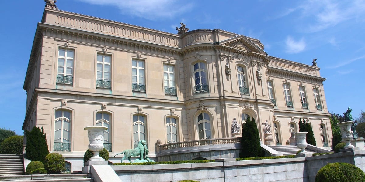 Photos show the lavish interiors of The Elms, a Rhode Island mansion built for a coal millionaire in the Gilded Age