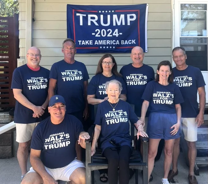 The ‘Nebraska Walz Family’ confirms viral pro-Trump photo: ‘The picture is real. The shirts are real’