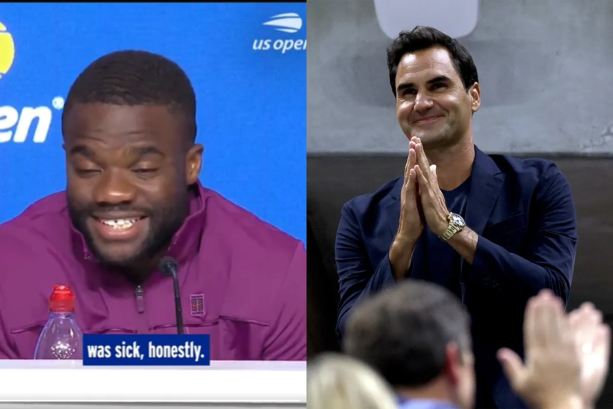 Tiafoe y su reacción al ver a Federer: "Está como cuando jugaba, sin sudar, camiseta perfecta, pelo perfecto..."