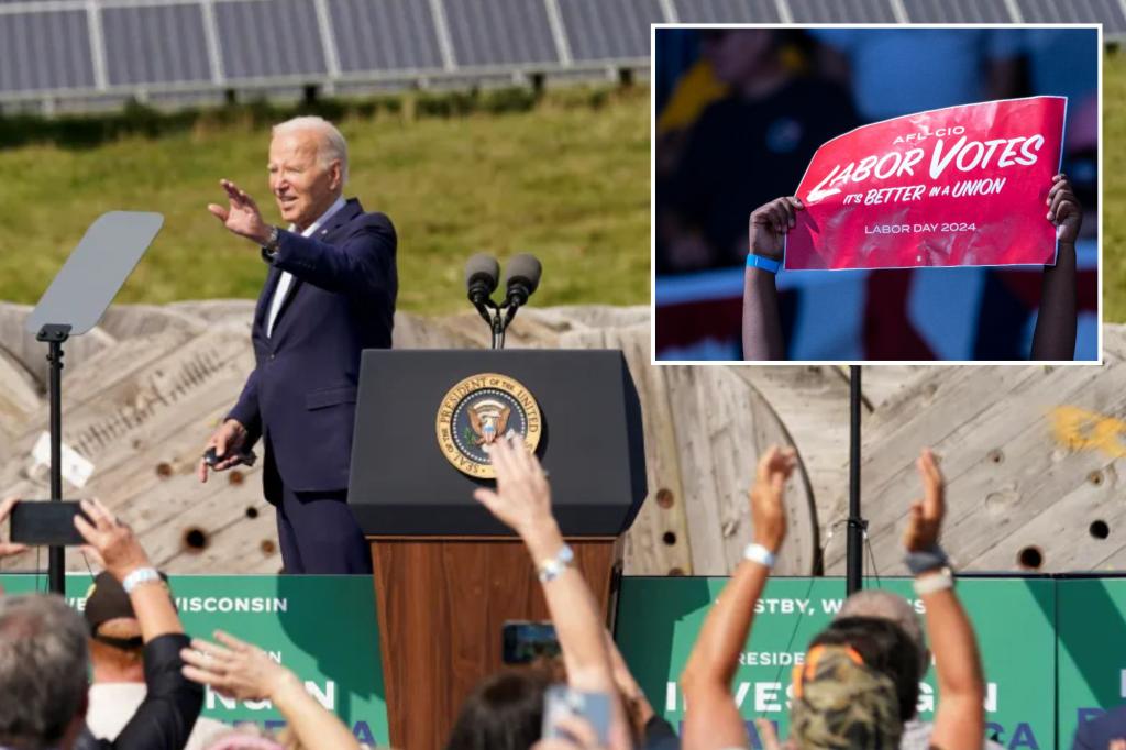 Biden touts energy investments, bashes Trump in Wisconsin visit