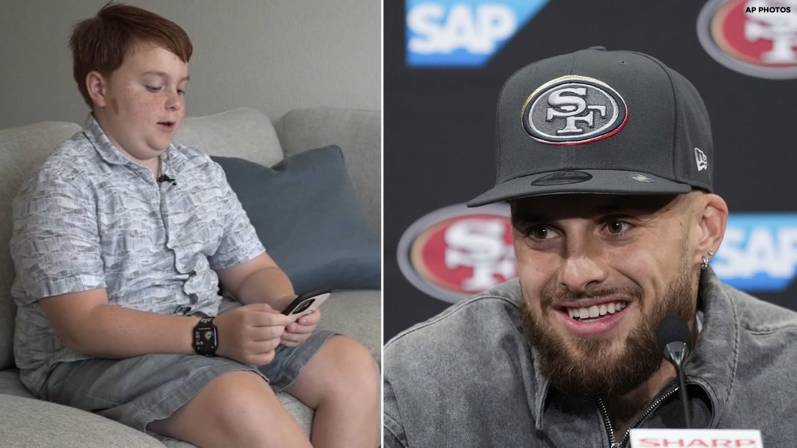 Arizona 12-year-old has been receiving 'get better' texts meant for 49ers' Ricky Pearsall